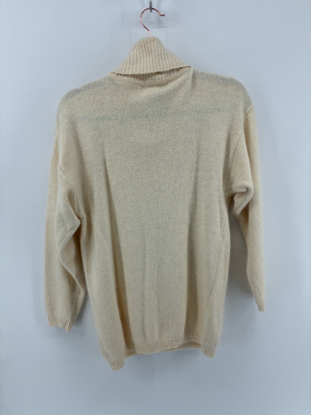 Vintage Santoria Silk, Angora Rabbit Hair, & Lambswool Blend Beaded Sweater - Picture 6 of 9